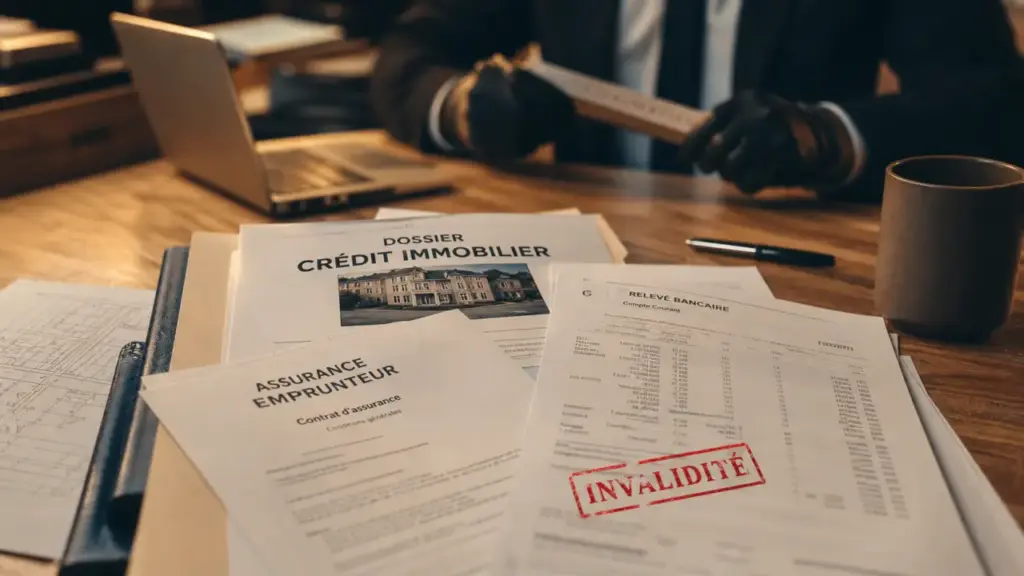 credit immobilier invalidité : dossier et assurance emprunteur avec mention INVALIDITÉ