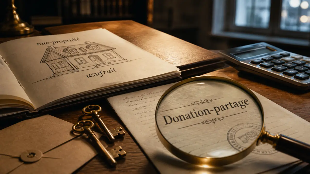 Donation-partage avec usufruit après 70 ans : abattements et revenus préservés