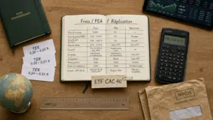 Meilleur etf cac 40 : frais, PEA et réplication