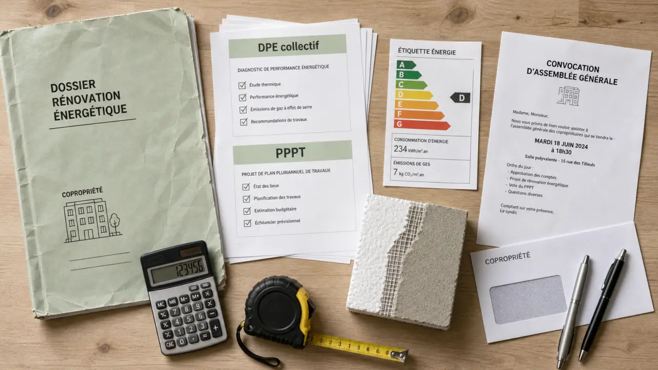 Rénovation énergétique obligatoire copropriété : DPE collectif et PPPT