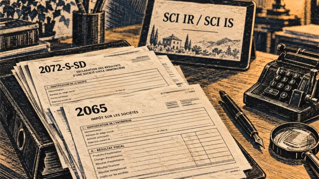 Déclarations SCI : formulaires fiscaux SCI IR ou SCI IS, échéance