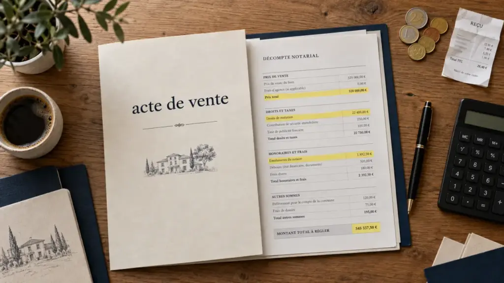 Qui paie les frais de notaire : l’acheteur en principe