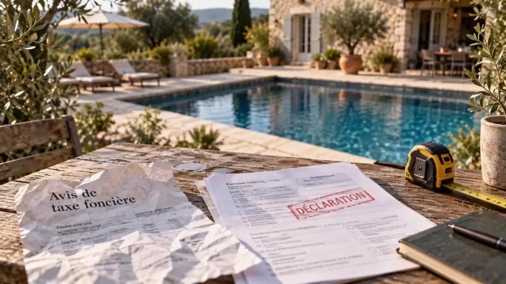 Taxe fonciere piscine : montant et démarches